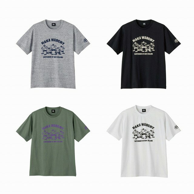 【CANTERBURY】カンタベリー ショートスリーブ ティーシャツ メンズ マオリ ハカ キーウィ カジュアル 半袖Tシャツ ラグビー S/S T-SHIRT CCC RA32076