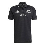 【ALL BLACKS】 adidas アディダス オールブラックス プライムブルー レプリカ ポロシャツ ラグビー カジュアル 半袖 AB H POLO EMV75