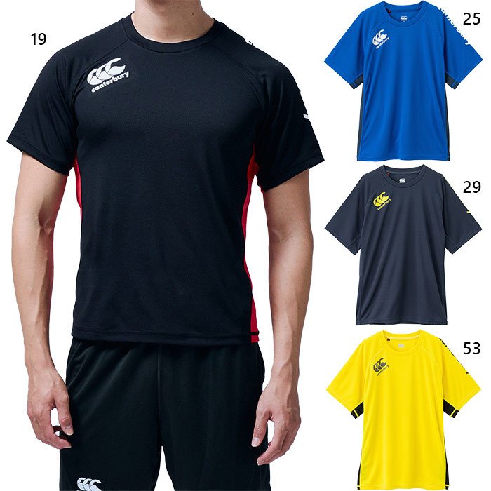 CANTERBURY カンタベリー プラクティスティ メンズ 半袖 Tシャツ 練習用 トレーニング用 ラグビー PRACTICE TEE CCC RG32158