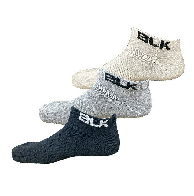BLK ローカット 3P ソックス (アソート) ラグビー サッカー フットサル 靴下 スポーツ トレーニング カジュアル 3足セット BJNNSMF02WR9...
