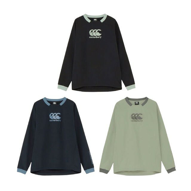 CANTERBURY カンタベリー ダフテック クロス プラクティス プルオーバー メンズ ラグビー 練習着 トレーニング トップス 長袖 ビッグサイズ RG725503B