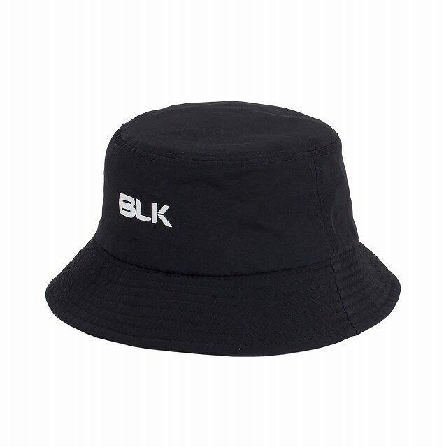 BLKロゴの入ったバケットハットです。 BLKロゴはプリント加工です。 【頭まわり】約60cm 【カラー】ブラック 【サイズ】フリー(約60cm)
