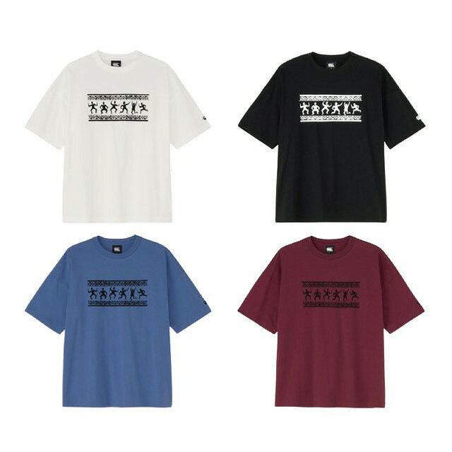 乐天商城 - CANTERBURY カンタベリー ショートスリーブ ハカ ウォークライ ティー ユニセックス CCC Tシャツ 半袖 ラグビー RA325613