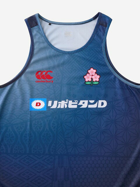 キャップ・ラガーズのCANTERBURY カンタベリー ジャパン トレーニング タンクトップ ラグビー 日本代表 トレーニング トップス ノースリーブ RLM32602J｜アングル3