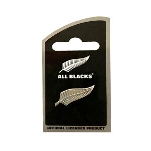 【ALL BLACKS】 オールブラックス ファーンロゴピンバッジ ラグビー ニュージーランド代表 オフィシャルグッズ