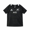 【adidas】 アディダス ALL BLACKS オールブラックス ジュニア 1st レプリカジャージ 2018/19 ラグビージャージ ラグビー 子供サイズ キッズ EKX68