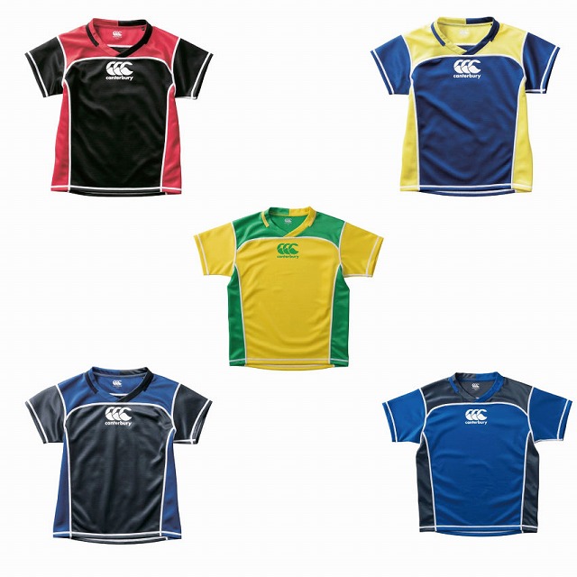 【CANTERBURY】カンタベリー プラクティスジャージ ジュニア ラグビー 半袖Tシャツ JR.PRACTICE JERSEY RGJ30011