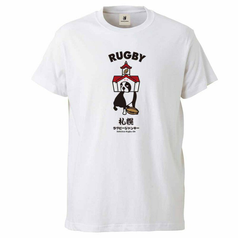 楽天キャップ・ラガーズ【RUGBY JUNKY】 ラグビージャンキー さっぽろ TEE パンディアーニ ラグビー 半袖 Tシャツ