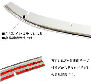 ハリアー60系フロントバンパーグリルガーニッシュステンレス製&鏡面仕上げ4P|FJ4081