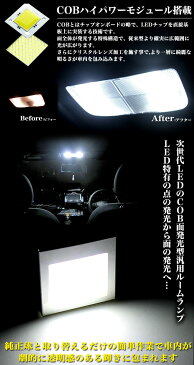 超美光！クリスタルレンズ搭載 【3W】 COB 面発光 LED ルームランプ アダプター3種付【T10ウェッジ BA9s T10×31〜41(伸縮タイプ)】 FJ3235