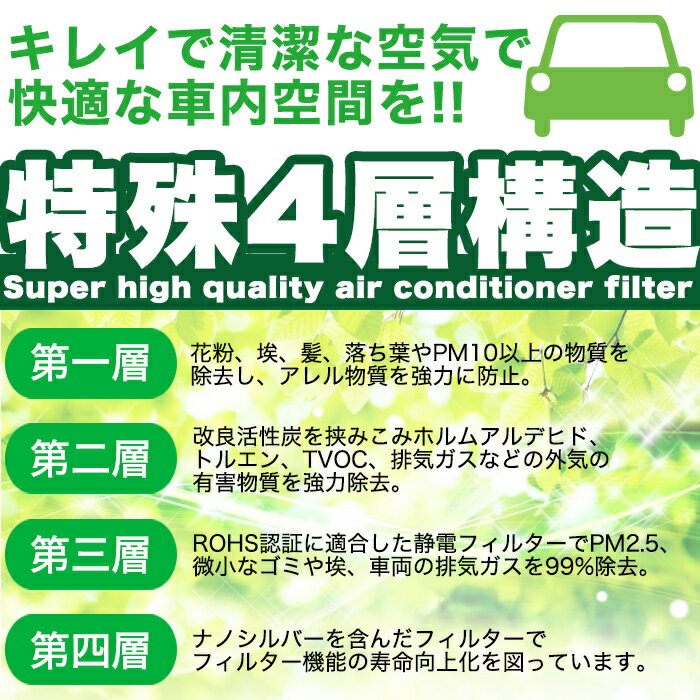 【Air-01G】 PM2.5対応 エアコンフィルター トヨタ スバル VALFEE製 特殊5層構造 活性炭 純正交換 bB RAV4 アルファード ヴェルファイア アクア シエンタ ヴィッツ エスティマ ノア ヴォクシー ハイエース プリウス カローラ 等 FJ4927