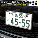  メタリックカラー ナンバーボルトリング 耐久性抜群ジュラルミン素材採用 ドレスアップ パーツ FJ4572