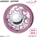 ホイール スクラム ワゴン DG17W マツダ モンツァジャパン 1本 【14×4.5J 4-100 INSET43 ピンク/ポリッシュ】 Kキューティ 14インチ 4穴 インセット43 単品(2)