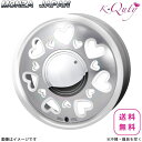 ホイール ミラココア L675S/L685S ダイハツ モンツァジャパン 1本 【15×4.5J 4-100 INSET43 パールホワイト/ポリッシュ】 Kキューティ 15インチ 4穴 インセット43 単品(2)