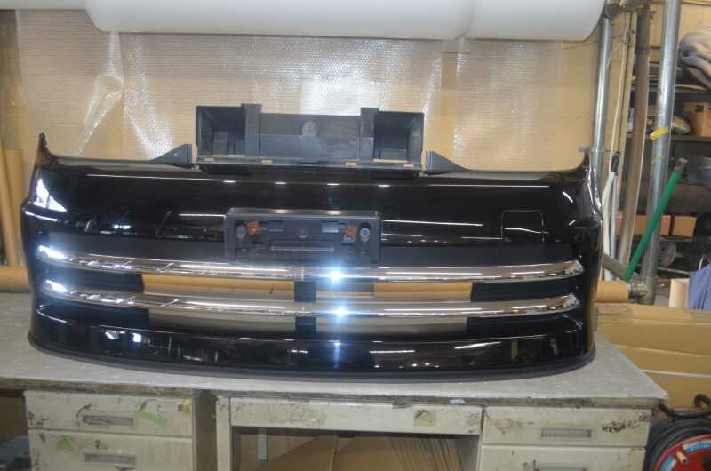 キューブ ライダー 前期(Z12) 純正 フロントバンパー KH3 62012-1AXXX/ 62012-1A61C k089620 中古20250407