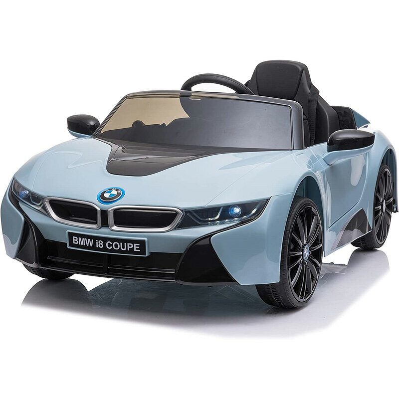 ★直送★　【送料無料】子ども用電動乗用カー BMW i8 クーペ【COSTCO コストコ】車 おもちゃ 大きい 運転 乗る 乗り物 男の子 ブルー 青 ホワイト 白 ライドオン 誕生日 プレゼント 充電式 正規ライセンス ドア クラクション