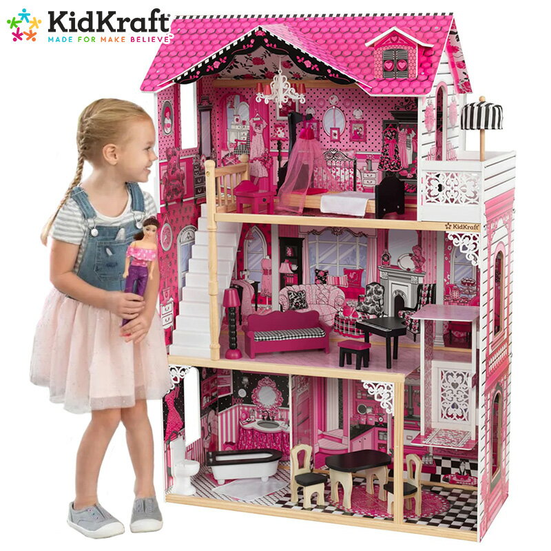 【 KidKraft 】 キッドクラフト 【 アメリア 】 ドールハウス Amelia Doll House正規品 おままごと ままごとセット …