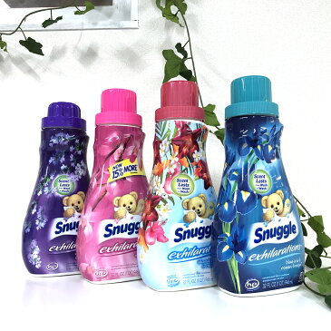 【キャッシュレス還元P9】あす楽★液体柔軟剤プレミアスナッグルsnuggle　exhilarations　4本セット 32OZ　946ml×4本　3倍濃縮タイプ柔軟剤　ソフナー福袋