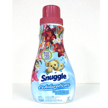 ★液体柔軟剤プレミアスナッグルアイランドハイビスカス＆レインフラワーsnuggle exhilarations 32OZ 946ml 3倍濃縮タイプ【輸入洗剤】