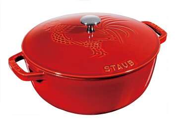 【送料無料】【当店ポイント5倍】【STAUB】 ストウブ フレンチルースター 24cm マジョリカカラー ダッチオーブン クッカー鍋 ブルー レッド グリーン