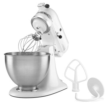 【当店ポイント5倍】送料無料【COSTCO コストコ】KitchenAid ヘッドアップ式スタンドミキサー　ボウル付　4.3L　ホワイト　電動泡だて器　ウルトラパワーSTAND MIXER 9KSM95WH