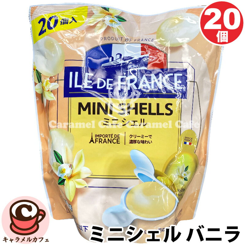 クール便【ILE DE FRANCE】イル・ド・フランス ミニシェル バニラ 風味 20g×20個入 78263シェル・イン チーズ クリームチーズ レアチーズ...