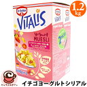 【Dr Oetker】ビタリス ミューズリー イチゴ ヨーグルト シリアル 600g x 2箱入り 65456ドイツ ヨーロッパ産 全粒 オーツ麦 フリーズドライ ストロベリー コーンフレーク 食物繊維 お菓子 作り 朝食 ヘルシー 大容量 大量 コストコ 食品 キャラメルカフェ 通販 直送