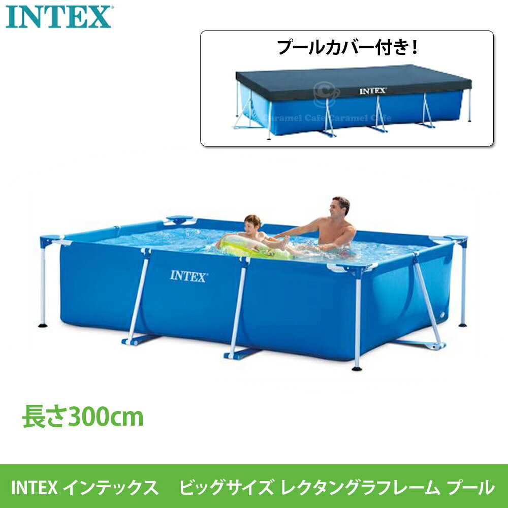 【あす楽】【送料無料】【INTEX インテックス】【5点セット】プール300 プールカバー ブルーシート2枚組 フィルターポンプ 28637J 専用カートリッジフィルター 6本 59903CF ファミリーサイズ プールカバーセット