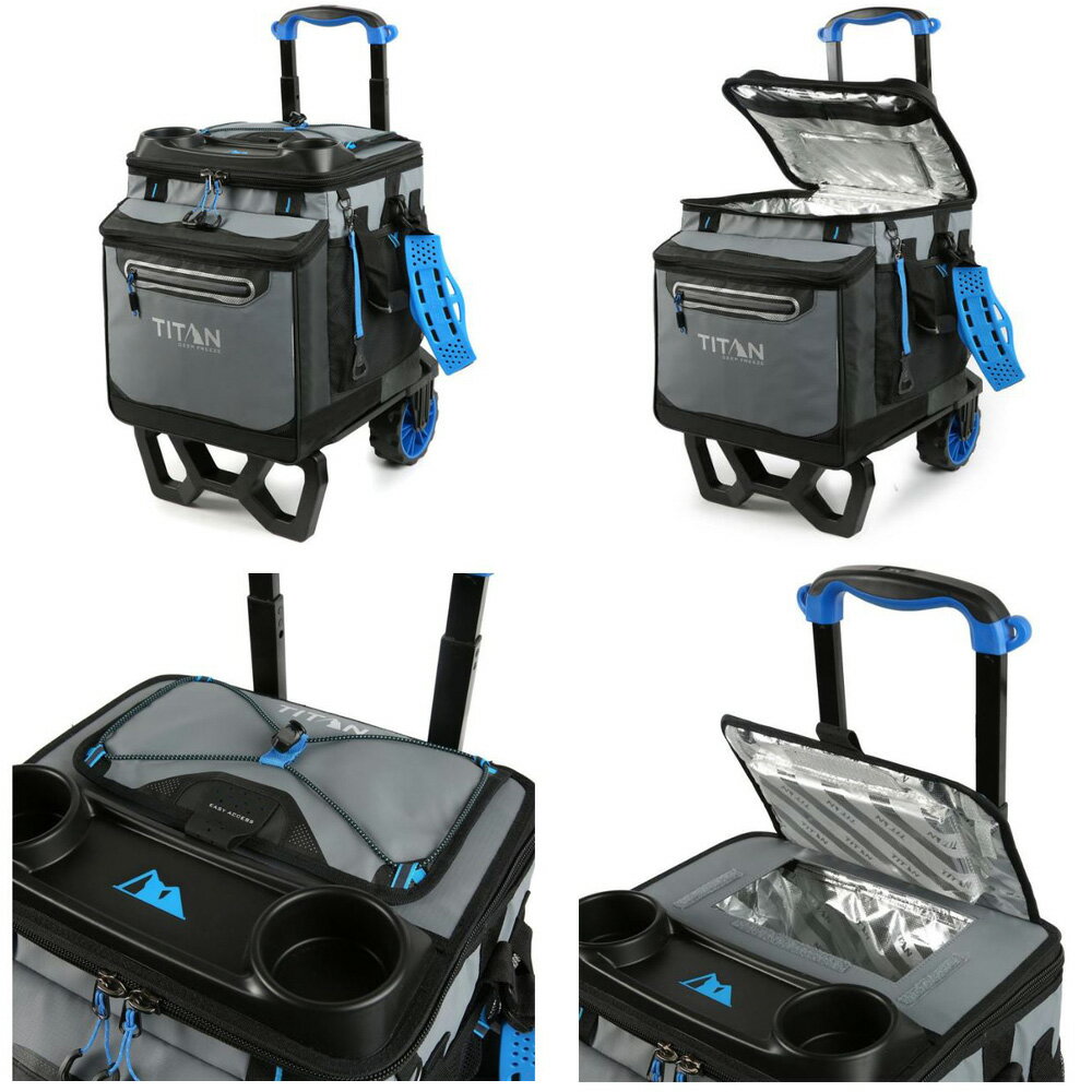 あす楽【costco コストコ】【TITAN タイタン】20 キャリー付き クーラーバッグ 60缶収納 最大 3日間 保冷通販格安セール情報 楽天 通販