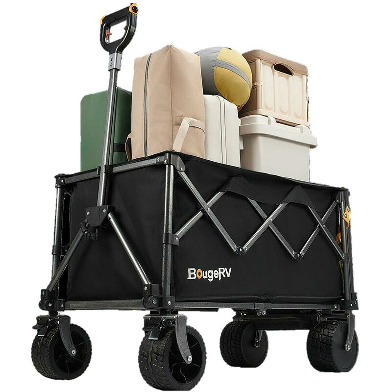 キャラメルカフェの【BougeRV】電動 キャリーワゴン 楽GoWagon2 78976200kg 耐荷重 250L 大容量 バッテリー 20km 走行距離 移動 回転 折り畳み ダブルブレーキ キャリー カート キャンプ アウトドア BBQ バーベキュー ピクニック 移動 ショッピング コストコ キャラメルカフェ 通販 直送｜アングル2