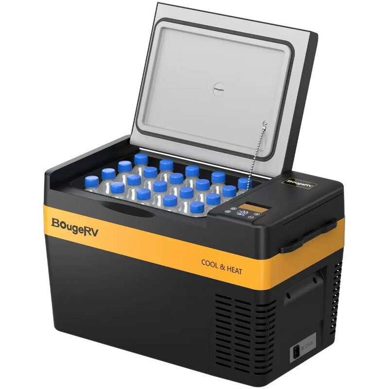 【BougeRV】ポータブル 冷温庫 保温 保冷 冷凍 両用 25L 141201ミニ 冷蔵庫 冷凍庫 持ち運び キッチン 家電 車中泊 オートキャンプ 電源 コンパクト クーラーボックス ブラック 家庭用 自宅 アウトドア 釣り キャンプ 夏 屋台 バーベキュー 保冷ボックス コストコ 直送