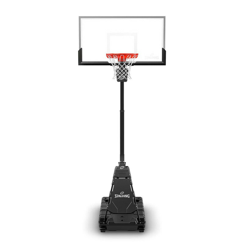 キャラメルカフェの【 SPALDING 】スポルディング 54インチ モーメンタス EZ アッセンブリー アクリルポータブル クリアビュー 6E2010JP約30分 組み立て ポータブル バックボード 家庭用ゴール バスケットゴール ゴール ネット バスケ 自立式 練習 屋外 室内 家庭用 リング 正規代理店 直送｜アングル2