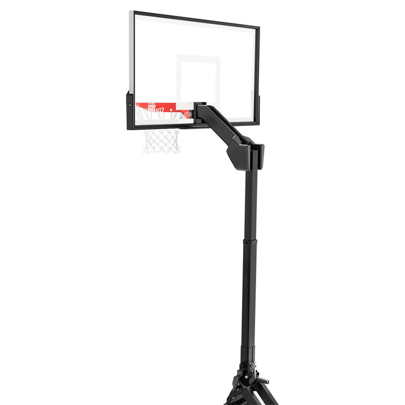 キャラメルカフェの【 SPALDING 】スポルディング 54インチ モーメンタス EZ アッセンブリー アクリルポータブル クリアビュー 6E2010JP約30分 組み立て ポータブル バックボード 家庭用ゴール バスケットゴール ゴール ネット バスケ 自立式 練習 屋外 室内 家庭用 リング 正規代理店 直送｜アングル3