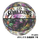 【 SPALDING 】スポルディング ボタニクス 合成皮革 7号 77-247Jボタニカル おしゃれ かっこいい 屋内 屋外 野外 アウトドア バスケットボー...