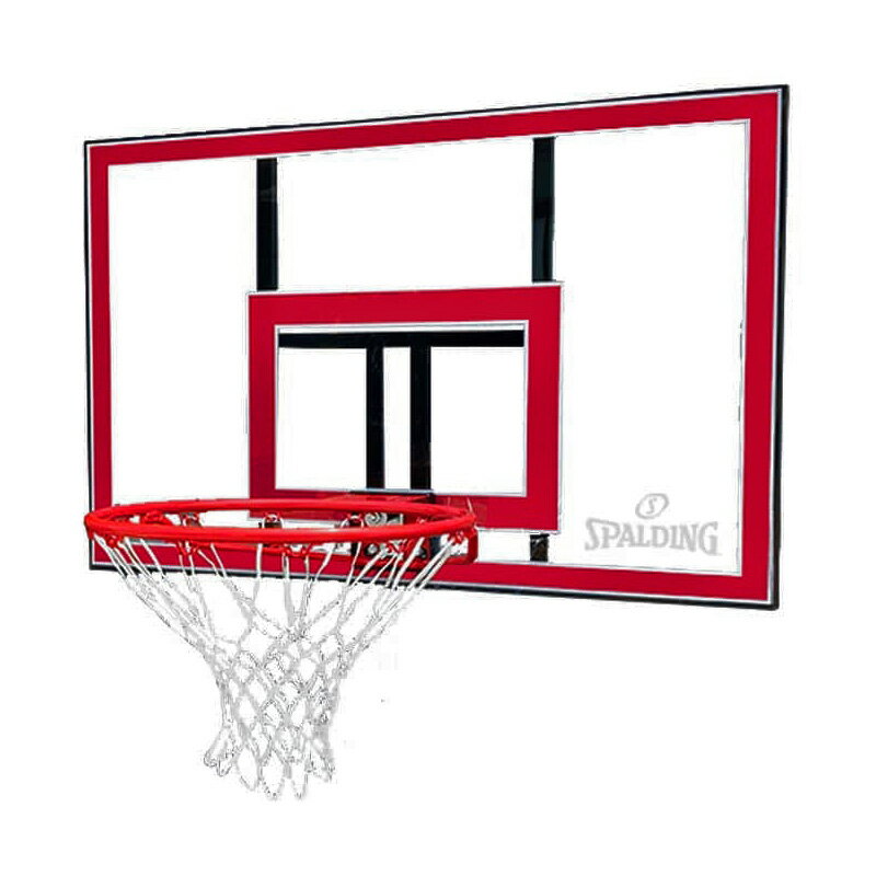 【 SPALDING 】スポルディング 44インチ ポリカーボネイトコンボ 791351CN壁掛け 屋根 ポール 設置 バックボード 高さ調節可能 家庭用ゴール バスケットゴール ゴール ネット バスケ 練習 屋外 室内 ネット 家庭用 リング 正規代理店 直送