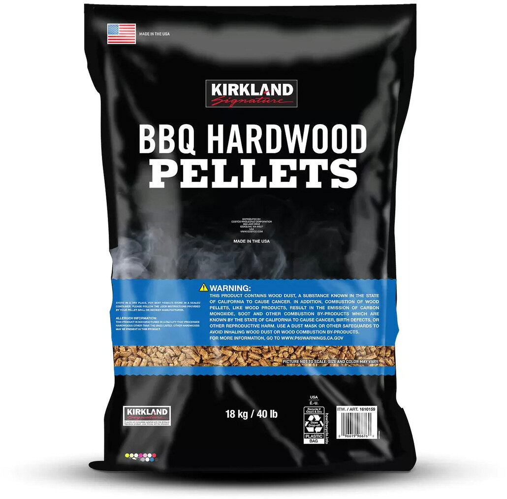 【Kirkland】BBQ ブレンドペレット 1610159 大容量 18kg カークランド天然素材 高...
