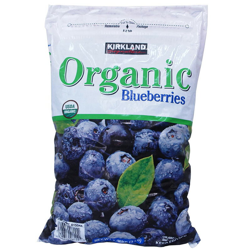 【KIRKLAND Signature】 オーガニック ブルーベリー 冷凍 1.36kg 有機【カークランド シグネチャー】organic blueberry クール便 1kg 果物 フルーツ 大容量 ギフト