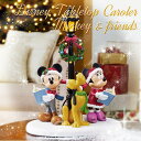 アウトレット クリスマス ディズニー テーブルトップキャロル 高さ約40cm 2021年ver #1486471Disney Tabletop Caroler ミッキー ミニー プルート ライトアップ オーナメント 装飾電球 飾りプレゼント おもちゃ あす楽