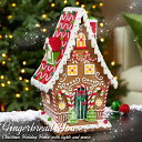 ジンジャーブレッドハウスの置物 ライト & ミュージック付 Gingerbread House with lights and music 商品番号：1601279 サイズ：28.5 x 44.5 x 28.5 cm 商品の特徴 屋内で使用できます 単三電池3本が必要です（付属していません） タイマー機能付き：6時間オン / 18時間オフ ライト＆ミュージック付き 商品の詳細 ジンジャーブレッドハウスの置物です。 ライト、またはライトと音楽を同時にオンにすることができます。 音楽の長さは約2分間です。