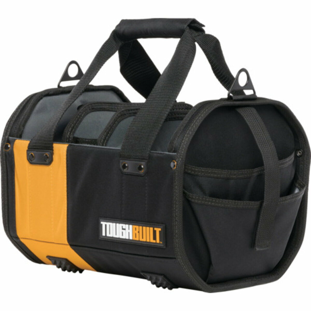 TOUGHBUILT タフビルト ツールバッグ 工具バッグ 12インチ モジュラートート 耐久性抜群 多機能ポケット付き DIY 建築 整備用 ハードボディ設計