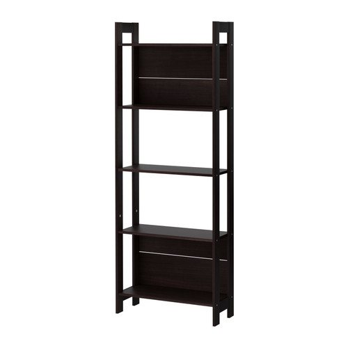 乐天商城 - 【送料無料】【IKEAイケア】LAIVA書棚 ブラックブラウン 62x165cm