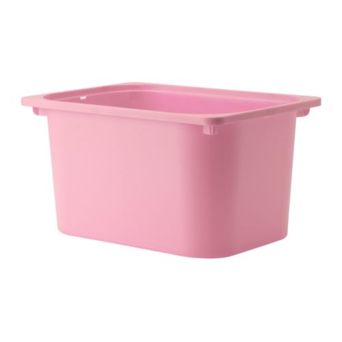 【IKEAイケア】トロファスト 子供用家具TROFAST収納ボックス, ピンク(60141672)高さ23cmBOX-M-PK