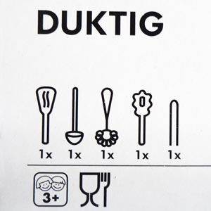 在庫一掃セール【IKEAイケア】DUKTIG・キッチン用品5点セット本格おままごとキッチンツール!