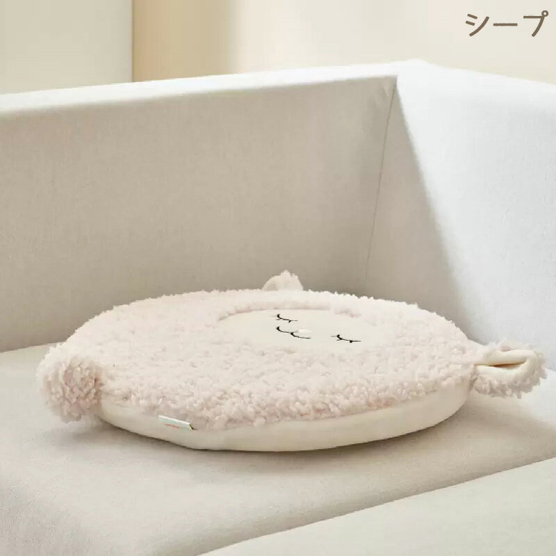 アニマルチェアパッド 2枚組 6464402枚セット 低反発 動物 ひつじ 羊 うさぎ くま ピンク ホワイト ブラウン ベージュ ペット マット 座布団 クッション 柔らか かわいい 楽しい 誕生日 プレゼント ギフト 贈り物 コストコ キャラメルカフェ 通販 直送