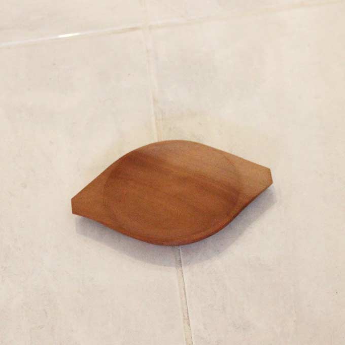 木製 トレイ 小物入れ 木の皿 ナチュラル W14cm