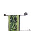 イカットハンガー プルメリア彫刻 80cm バリ風 アジアン 木彫り 木製ハンガー