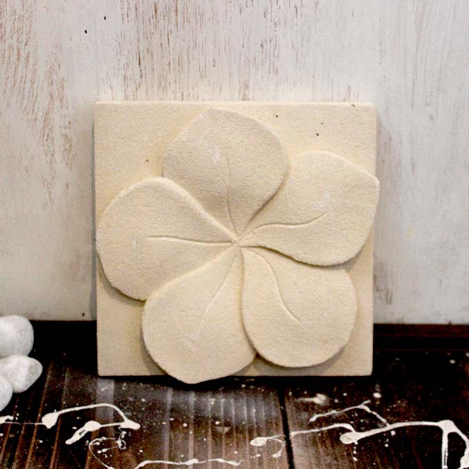 ストーンレリーフ 石の壁飾り 15cm アジアンガーデン バリ風 お庭 DIY