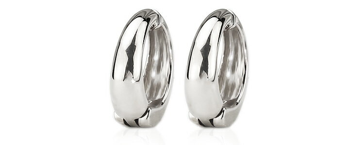 プラチナ/Ptフープイヤリング(ピアリング)(14mmペアシェープ(04245*1)