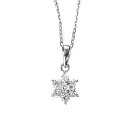 プラチナ ダイヤモンドペンダントトップFlower(ダイヤ0.2ct Pt900製)(pd2487-pd2799-120522 5)