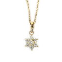 K18ダイヤモンドペンダントトップFlower(ダイヤ0.2ct)(18K 18金製)(pd2613-pd2758-120921 2)